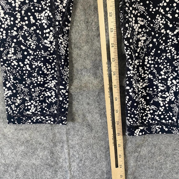 Lululemon Align Crop 4 Small Black High Rise Printed 21" Nulu Athletic Workout - Picture 7 of 13